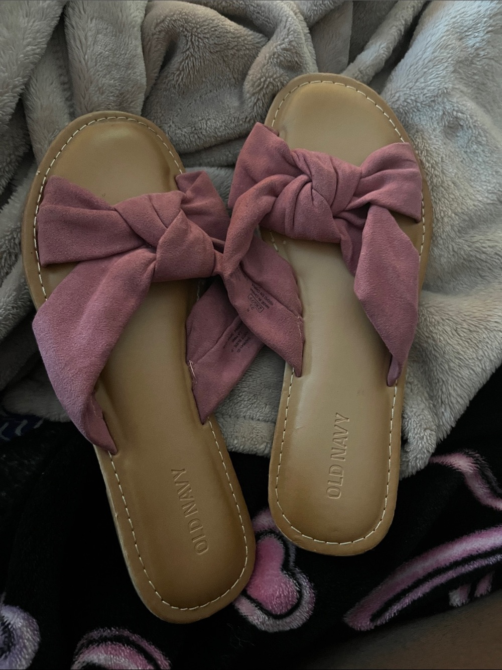 Old Navy Rose Knot Slide Sandals